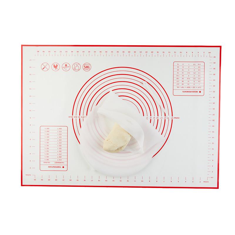 Oversize 80/70/60cm Silicone Baking Mat Pastry Rolling Kneading Pad Kitchen Crepes Pizza Dough Non-stick Pan Pastry Mat
