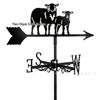 Weather Vane Ornament: Outdoor Wrought Iron Spray-Painted Roof Decoration Metal Craft