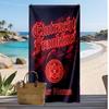 Asciugamano da Spiaggia Personalizzato Stampato Eintracht Frankfurt Logo Calcio Supporto Nome Personalizzato Testo Asciugamano Assorbente Per Sport Viaggio Regalo Speciale