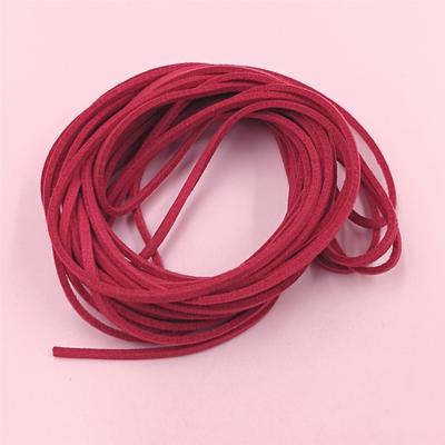 Seilfaden, Spitze, Schmuckherstellung, flach, Kunst-Wildleder, Samt, 4,5 m, 1,5 mm, mehrfarbiges Lederband, DIY-Schnur