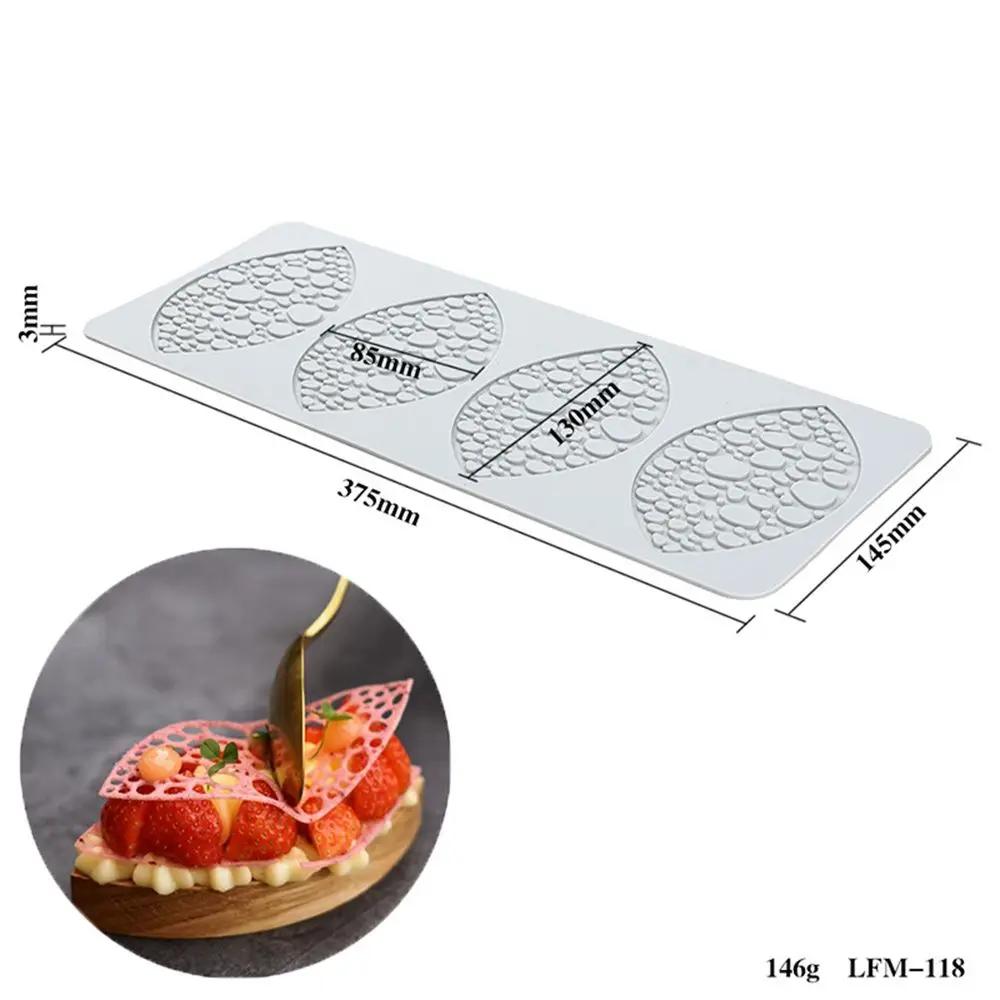 Flower Leaf Patterns Cake Lace Mat Fondant Silicone Mold DIY Craft Baking DecorationCooking Printing Mold Bakeware Cake Tools