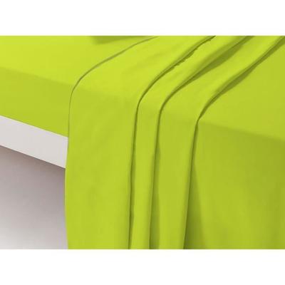 Flat Sheet - DP135 - Green - 240 Cm X 300 Cm - 100% Cotton - Machine Washable At 60°