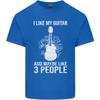 I Like My Guitar and 3 People Rock N Roll Unisexs Light Cotton TShirt
