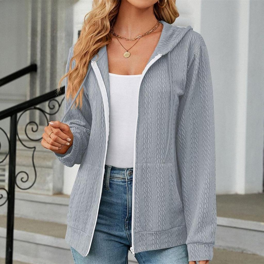 Women's Fashion Casual Autumn Winter Solid Color Print Long Sleeve Loose Blouses & Shirts