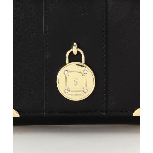 Samantha Vega Circle Lock Folding White Wallet/Mini Wallet, Women's,