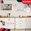 KOTARBAU® Kitchen Furniture Handle Classic Modern Oblong Long Matte Black 126 MM Spacing 96 MM Set of 10