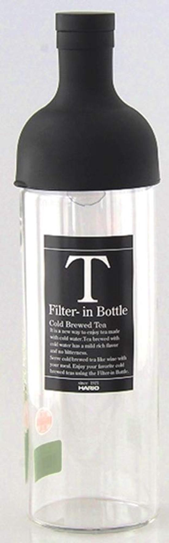 

HARIO Filter-in Bottle, Black, 750ml, FIB-75-B, Glass Tea Bottle