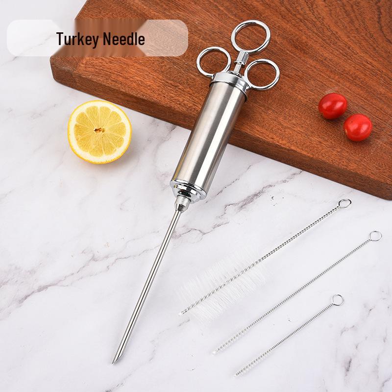 304 Stainless Steel Turkey Marinade Injector Syringe