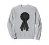 Black Coquette Rosette and Black Ribbon Pattern Sweatshirt