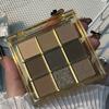 9 Colors Matte Eyeshadow Palette, Earthy Tones with Black and Brown, Waterproof & Sweat-Resistant, Suitable for Cold Light Beige Types