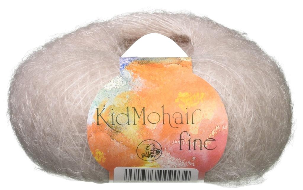 Puppy Kid Mohair Fine Extra Set of 10000009 Yarn, Fine, 3, Beige, 25g, Approx. 225m, 10,