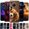 For Huawei Pura 70 Pro Case Black Matte TPU Silicone Phone Cover for Huawei Pura 70 Pro Plus Ultra Soft Cases Coque Pura70 70Pro