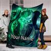 Custom Name Warhammer 40K Theme Printed Blanket - Perfect for Couch, Bed, Travel & Outdoor Use | Machine Washable, Cozy & Durable.