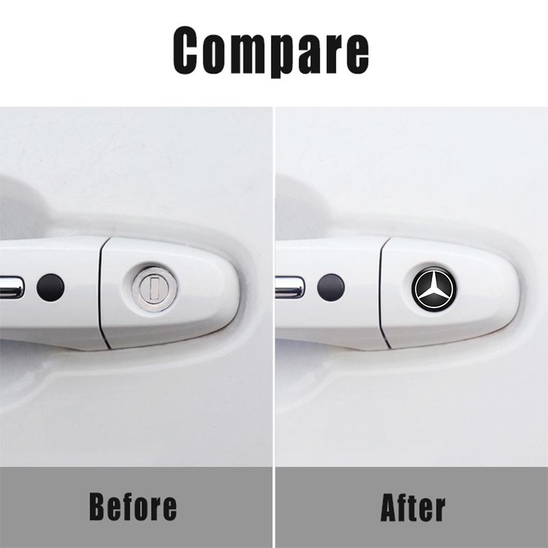 20mm Car Key Emblem Control Keychain Sticker Decoration Accessory For Mercedes Benz AMG W204 W205 W211 W212 W213 W176 GLA CLA