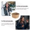 50 Pcs Coffee Cup Holder Drinks Sleeve Cover Bottle Protector Cups Cardboard Heat Resistant Corrugated Paper