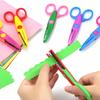Minimalistic Lace Scissors Wavy Pattern Small Round Head Children Special Student Art Tool Stationery Scissor For Scrapbooking