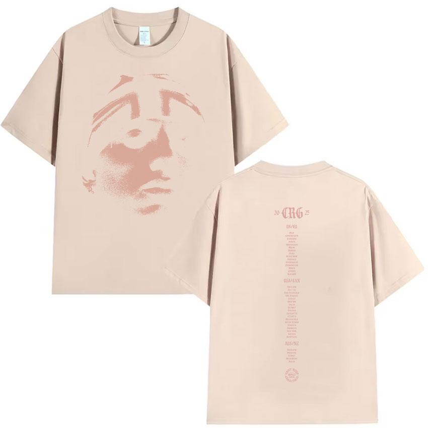 T-shirt Rapper Central Cee CanT RUSH GREATNESS Tour Merch Album Unisex Indossabile Estate 2025 Cotone Puro 100% T-shirt Stampata
