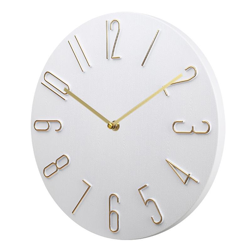 8-inch 20cm Clock Wall Hanging for Home Use, Silent, Simple, Luxurious, Creative, Wall Hanging, Living Room, Fashionable Clock