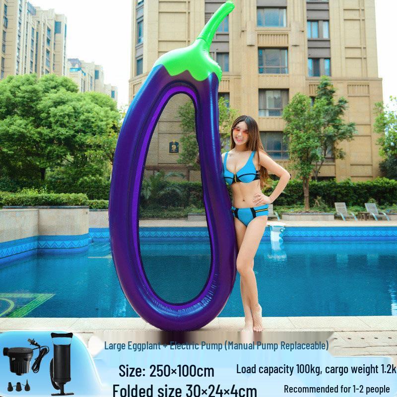 Inflatable Pineapple Cactus Watermelon Pizza Rainbow Pool Float Set