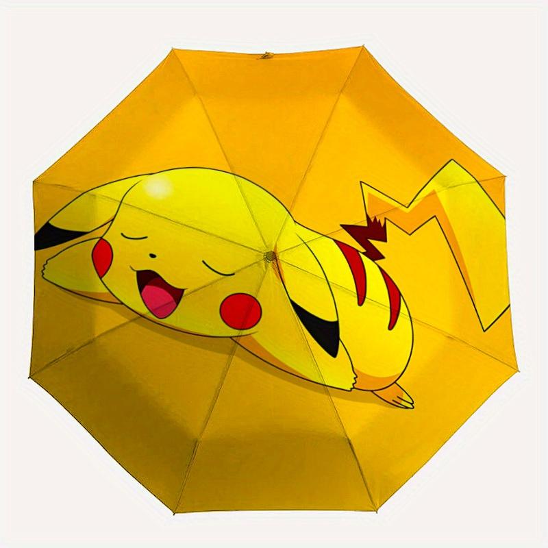 Pikachu Automatic Open Umbrella Compact Foldable Design, Durable Fabric for Casual Birthdays, Christmas s a0820065