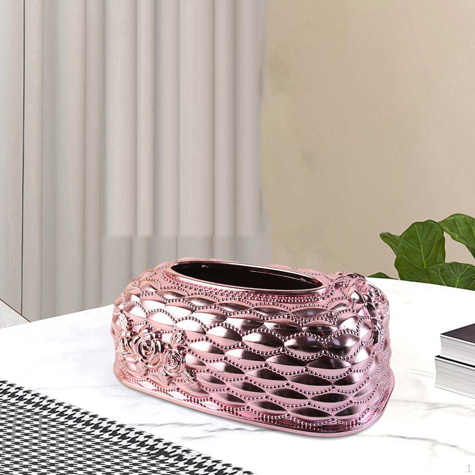 Elegant Facial Tissue Holder for Home Decor rose gold