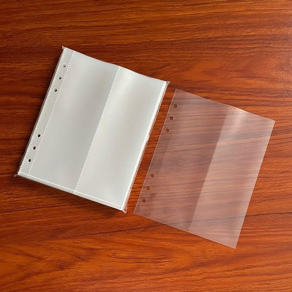 Inner Page Card Binder A5 Photocard Binder Sheets Transparent PP Acid Free Photo Album Refill Pages Photocard Holder