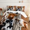 Comforter 3Pcs Modern Fashion Bed Set (1 * + 2* Without Core) Farmhouse Cow 3D Print Bedding Set Soft Comfortable