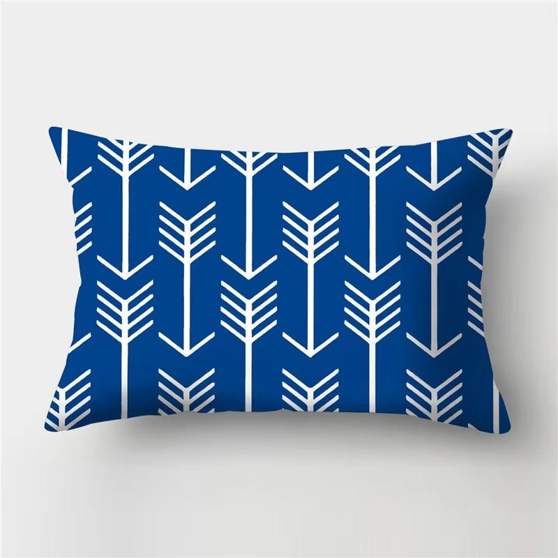 30*50 cm Zwierzęta Morskie Seria Niebieska Wzór Nadruk Dekoracja Sofa Salon Dom Poliester Prostokątna Poszewka na Poduszkę Poduszka