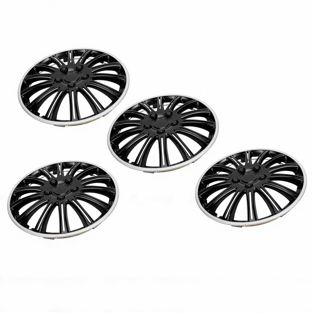 4PCS 14 Inch Wheel Hub Cap Snap Fit Wheel Rim Cap Universal for Cars Sedan SUV Trucks
