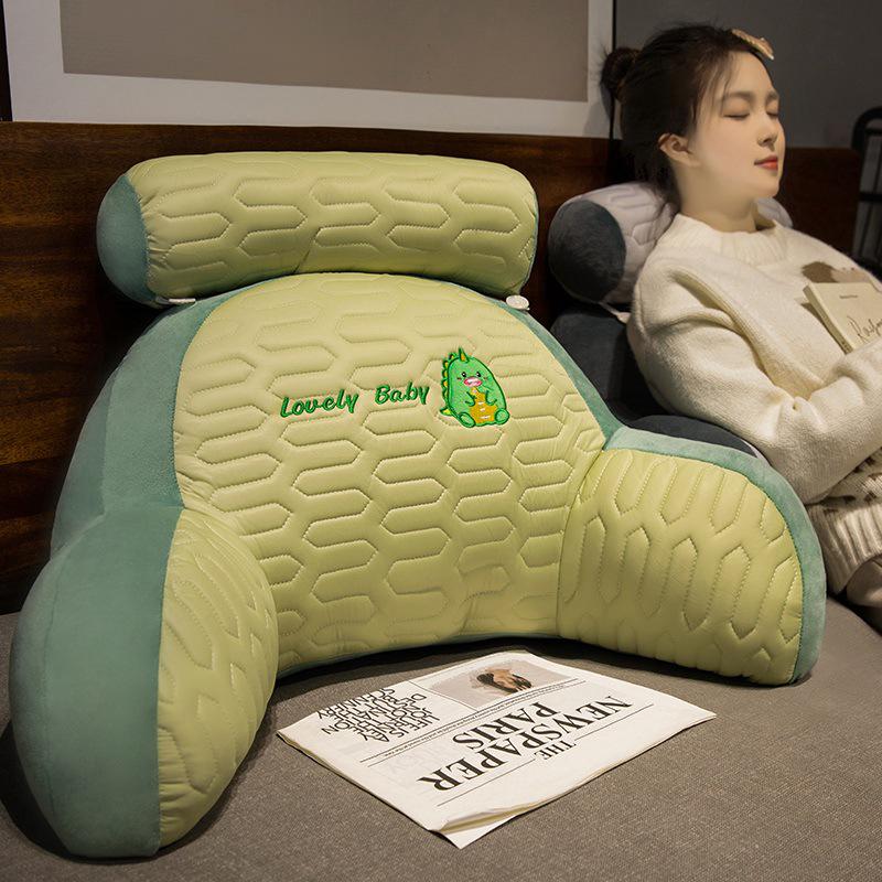 Ice Silk Headboard Cushion: Soft Backrest and Lumbar Support Pillow for Bed and Sofa