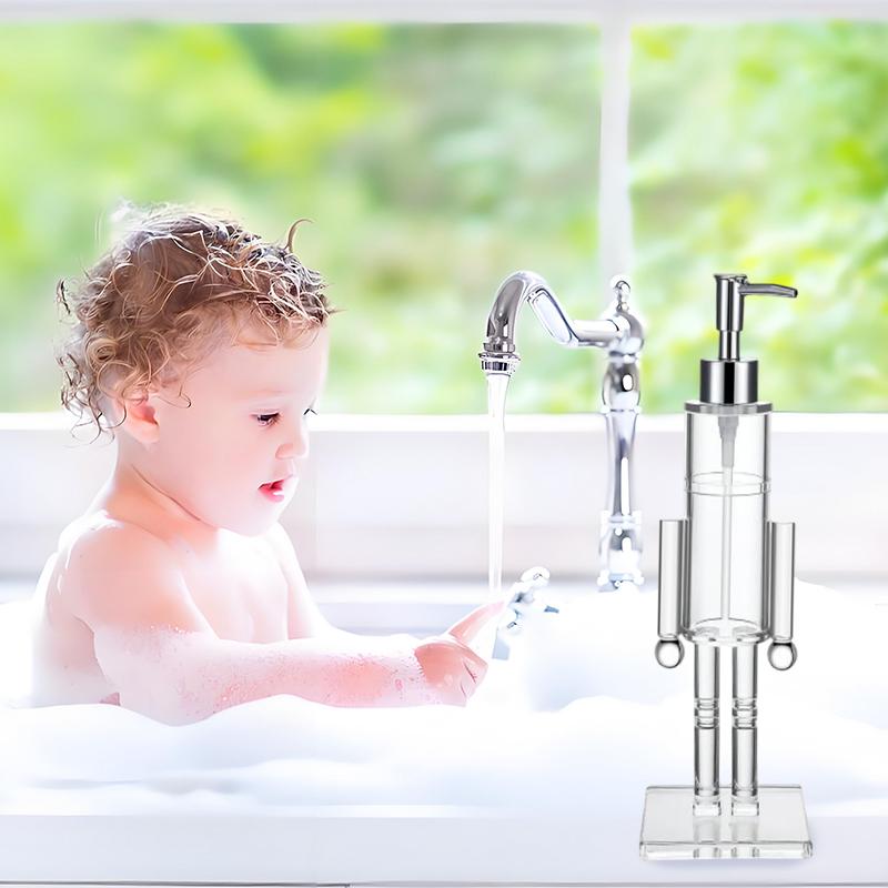 Nutcracker Soap Dispenser, Clear Acrylic Nutcracker Soap Dispenser, Decorative Soapdispenser,Christmas Hand Soaps Bottle