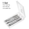 3pcs Thread Tap HSS 6542 Hand Tap Set Taper/Plug/Bottom Thread Screw Taps Tapping Tools 1/4-20 1/2-13 UNC M3 M4 M5 M6 M8 M10 M12