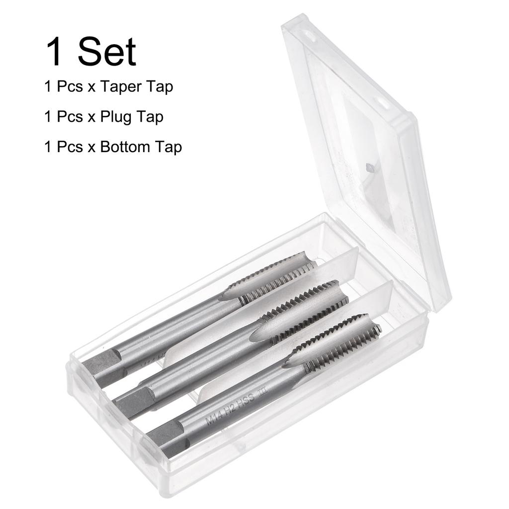 3pcs Thread Tap HSS 6542 Hand Tap Set Taper/Plug/Bottom Thread Screw Taps Tapping Tools 1/4-20 1/2-13 UNC M3 M4 M5 M6 M8 M10 M12