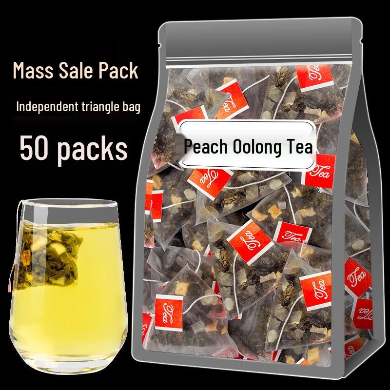 Peach Oolong Tea Bags with Freeze-Dried Fruit