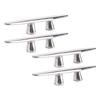 4PCS 6in Open Base Boat Cleat 316 Stainless Steel Polished Dock Cleats Tie Down for Yacht Cargo Ship Speedboat