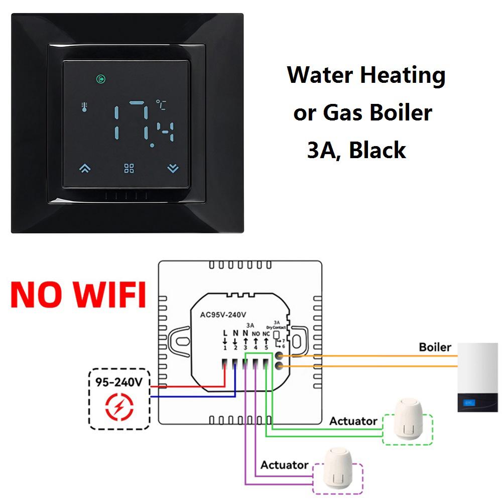 MINCO HEAT Smart WIFI MK08 Thermostat Remote Temperature Controller 3A 16A for Water/Electric Floor/Gas Boiler 1PC7