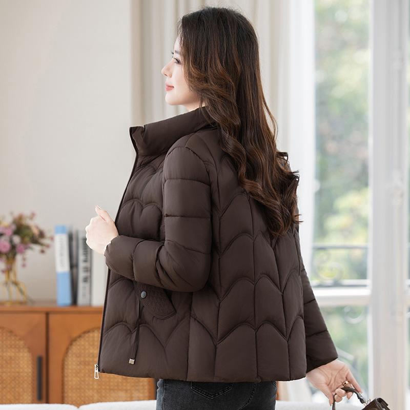 Women's Short Cotton-padded Clothes, Warm Middle-aged and Elderly Autumn and Winter Coats, Slim-fitting Down Cotton-padded Clothes