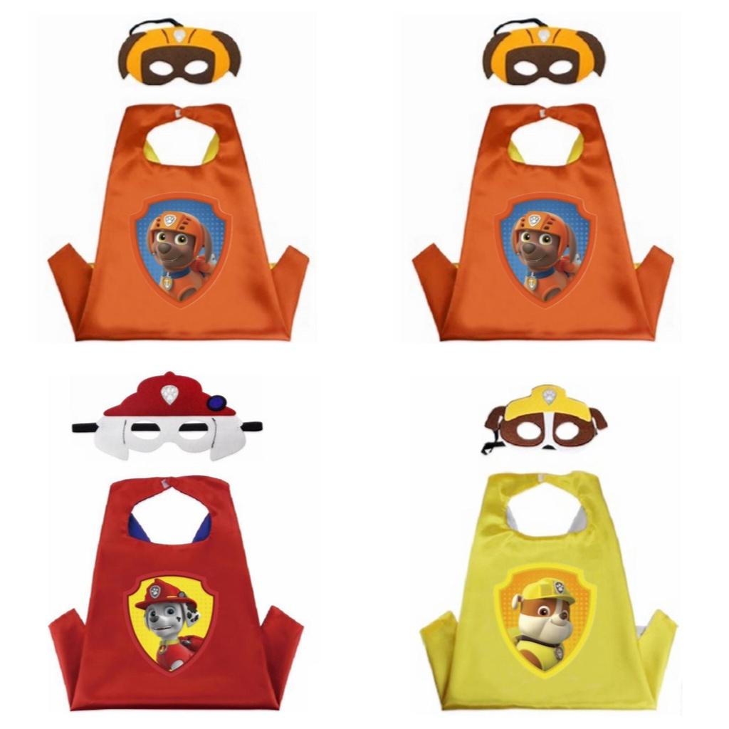 Eye-catching Paw Patrol Cloak And Mask Cosplay Costume For Kids' Fancy Dress Parties