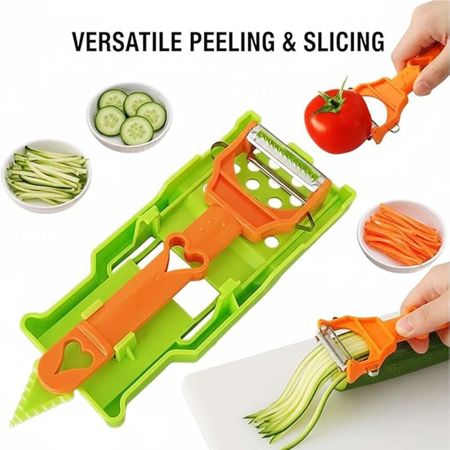Multifunctional Peeler Kit Vegetable & Fruit Peeling Machine Potatoes Strips Onion Chopper Slicer Tools Home Kitchen Accessories