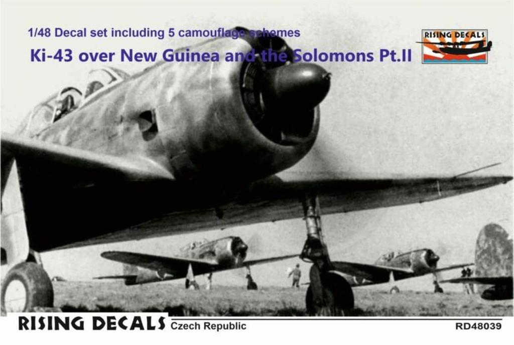 Rising Decal New Solomon Part II Decal for Plastic RSDRD48039 1/48 Ki-43 Hayabusa, Guinea, Islands, Decal, Models, (Airplane)