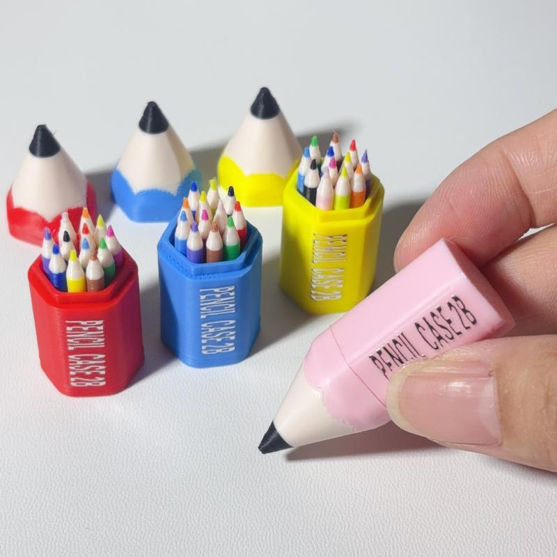 10/12Pcs Kid Pretend Play Toy Dollhouse Miniature Colored Pen Mini Pencil School Supplies Model Doll House Accessories