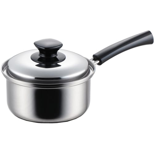 

Yoshikawa (Yoshikawa) Saucepan, Silver, 16cm, Triple-Layer Steel, Induction Compatible, Made in Japan, Blanche (SJ1932)