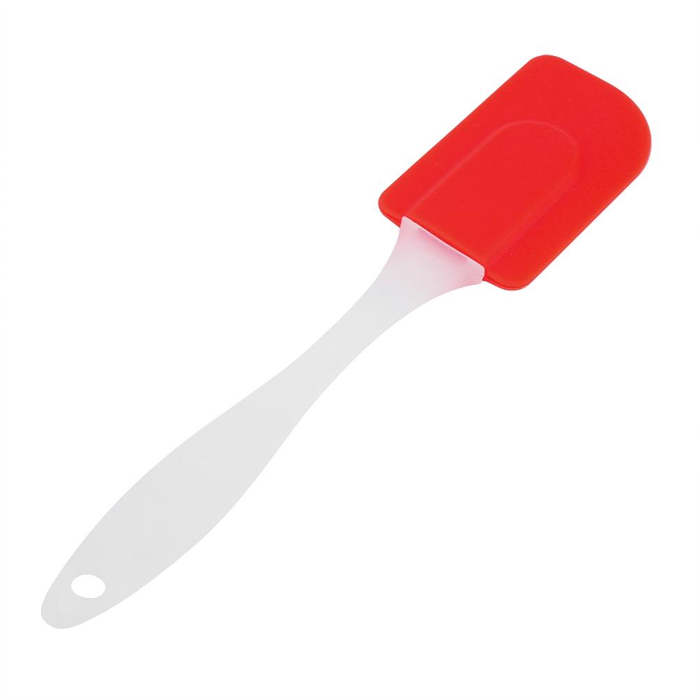 Silicone Spatulas   Cream Scraper Heat Resistant Kitchen Cake Baking Mixing Tool(Red)