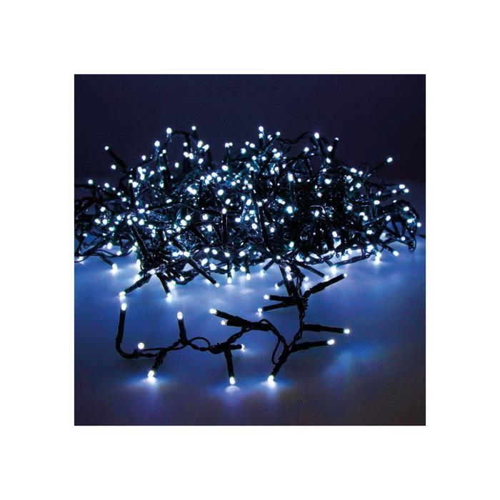 Guirlande LED Compacte Clignotante Vert-Bleu 750 Leds - GENERIQUE - Extérieur