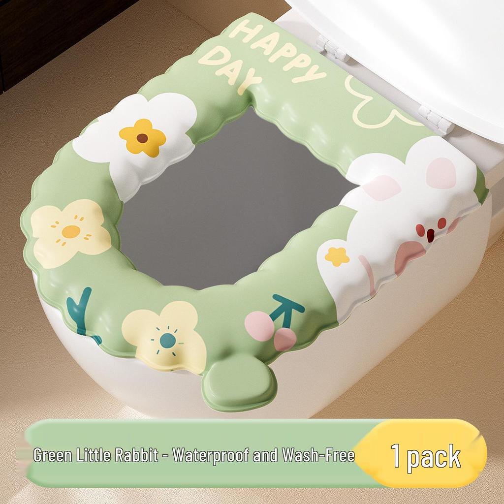 Waschfreier wasserdichter Toilettensitzkissenbezug - Universell für alle Jahreszeiten