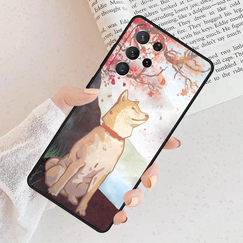 Funny Shiba Inu Phone Case For Samsung Galaxy S25 S23 S30 S8 S21 S20 FE S24 S22 Note 10 20 Plus Lite Ultra