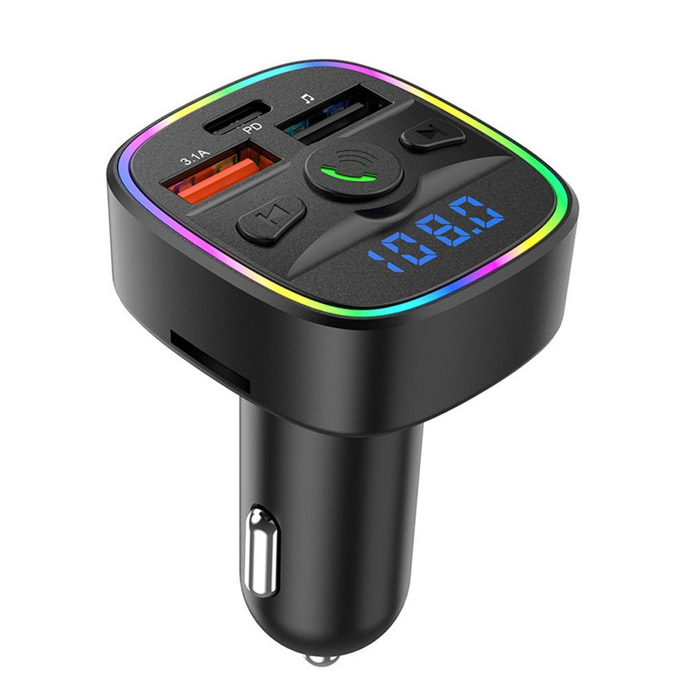 Car MP3 Player Wireless 5.3 FM Transmitter With Dual USB Fast Charging For Music Streaming And Hands-Free Phone Calls
