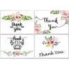 30pcs Flower Color Thank You For Your Order Card For Small Shop Mailer Bags Gift Decoration Card For Small Business