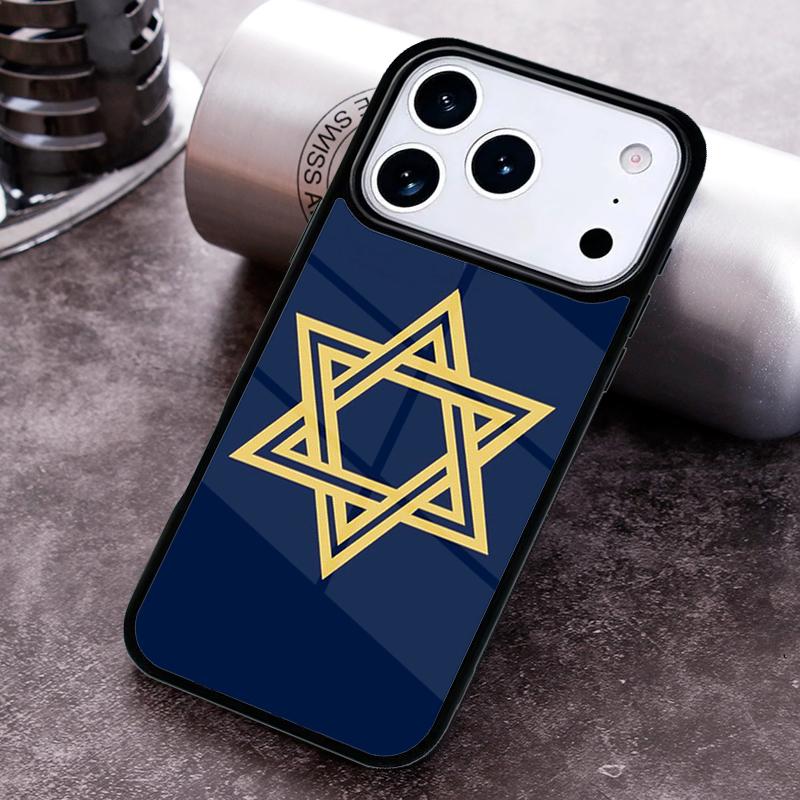 David Jewish Star Symbol soft Phone Case For iPhone 17 16 15 14 13 12 11 Pro Max Plus 17Air Soft Silicone Cover