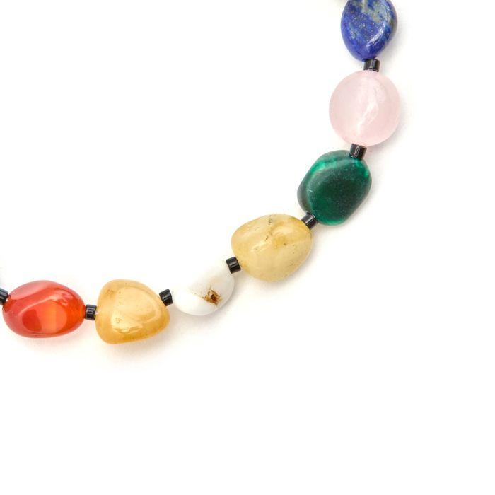Bracelet Luxenter avec pierre naturelle multicolore finition or 18k - Ilisen